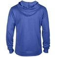 thumbnail image 2 of Casual Garb Fleece Hoodies for Men Heather French Terry Pullover Hoodie Hooded Sweatshirt Royal Heather XX-Large, 2 of 4