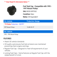 thumbnail image 2 of Fuel Tank Cap - Compatible with 1995 - 1997 Nissan Pickup 1996, 2 of 2