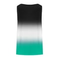 thumbnail image 4 of HOMBOM Summer Tops for Women 2025 Mint Green Plus Size Tank Top Color Blocking Sleeveless Crew Neck Tunic Blouse, 4 of 6