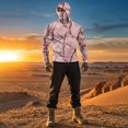 thumbnail image 5 of Men's Performance Fishing Hoodie Shirt with Thumbholes - UPF 50 Sun Protection Camo Long Sleeve Shirts Quick-Dry, 5 of 9