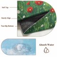 thumbnail image 5 of Red Wildflower Large Area Rugs 5x8 ft Spring Retro Flower Green Grass Blue Sky Watercloor Washable Rug Non Slip Indoor Carpet Absorbent Floor Mat for Living Room Bedroom Dining Room, 5 of 9