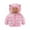 Hot Pink, variant on WOYY Toddler Girl's Padded Coat Cartoon Print Bear Ear Hooded Jacket Winter Outerwear