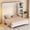 White, variant on Noble House Zovaro Queen Murphy Bed with Built-in Desk and Integrated Side Bookshelf, Space-Saving Wall Bed, White