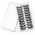 thumbnail image 2 of Pestañas, paquete múltiple, pestañas postizas de visón, volumen, finas, pares, estilo 8D, pestañas postizas, ojos de visón, 10 pares de pestañas, paquete de pestañas dramáticas, 2 of 7
