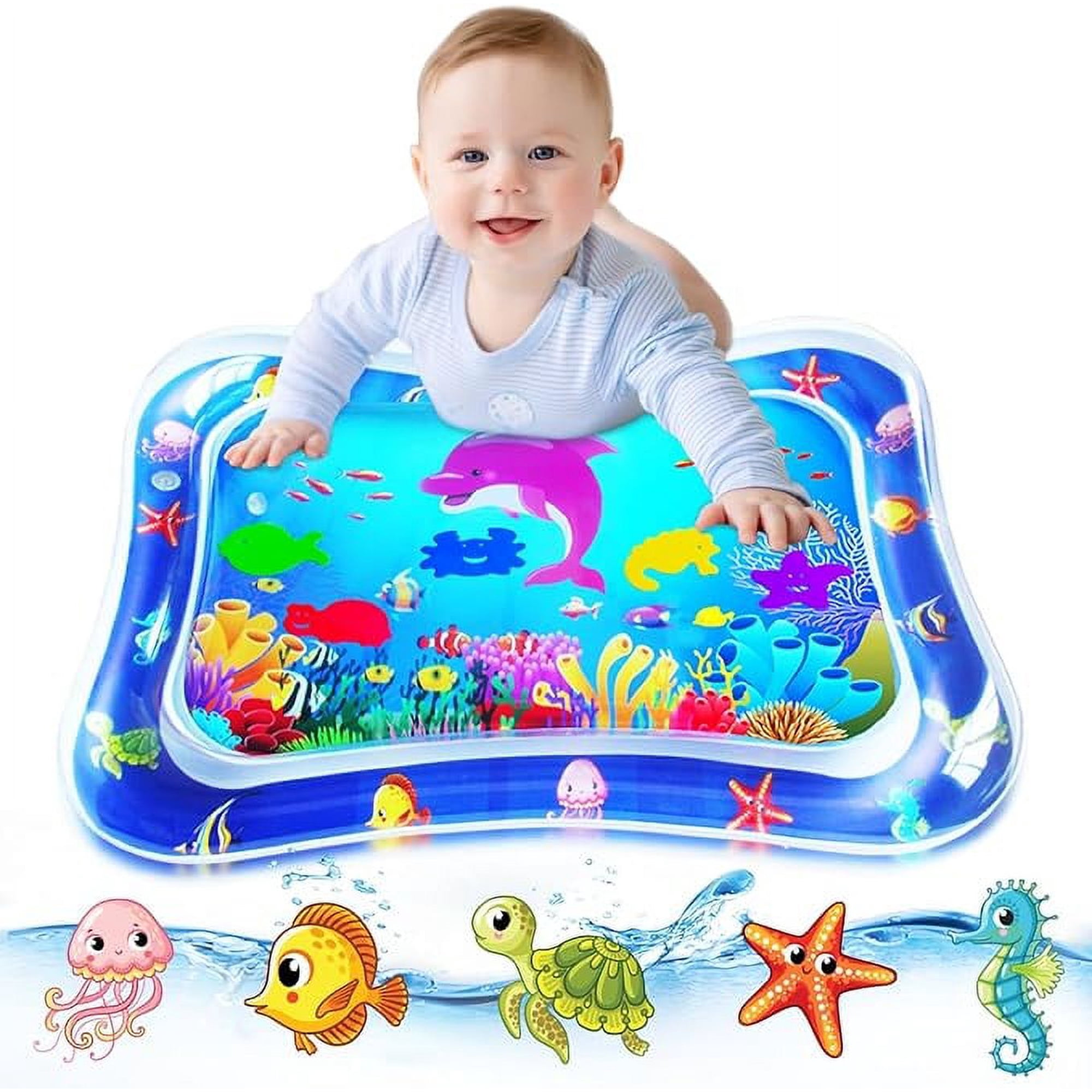 ZMLM Baby Tummy-Time Water Mat Inflatable Activity Play Mat Baby Toys 3 to 9 Months Newborn Boy Girl Toddler Fun Game
