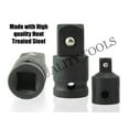 thumbnail image 4 of VCT 5pc Socket Adapter Reducer Air Impact Set 1/4 3/8 1/2 Air Ratchet, 4 of 12