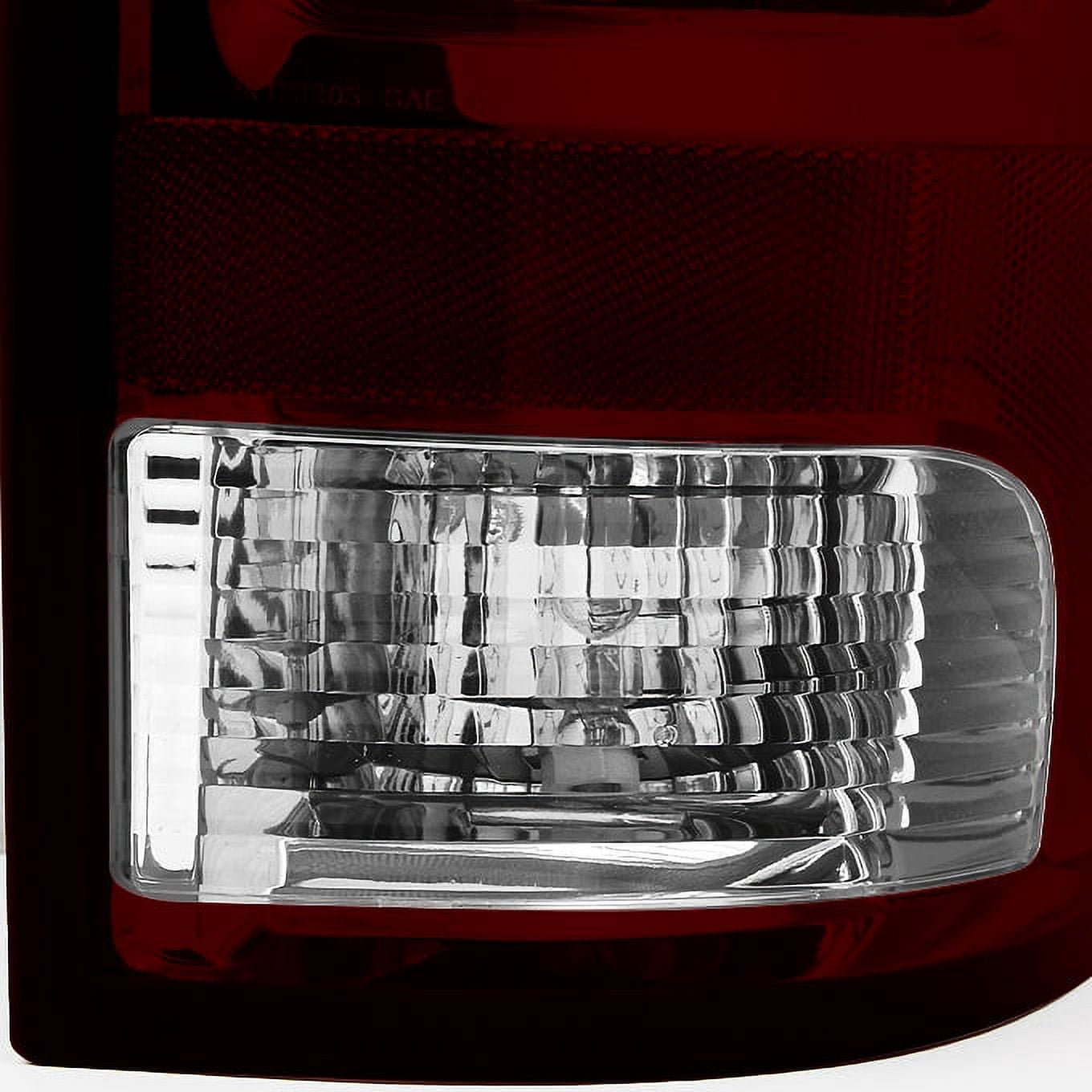 AKKON - For 09 10-18 Dodge Ram 1500/2500/3500 Pickup Rear Dark Red Smoked Tail Lights Driver Left + Passenger Right Side Pair