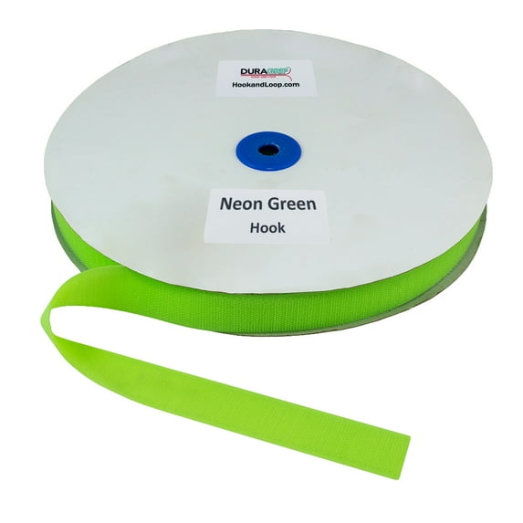 DuraGrip® Brand - 1" Neon Green Hook Sew-On