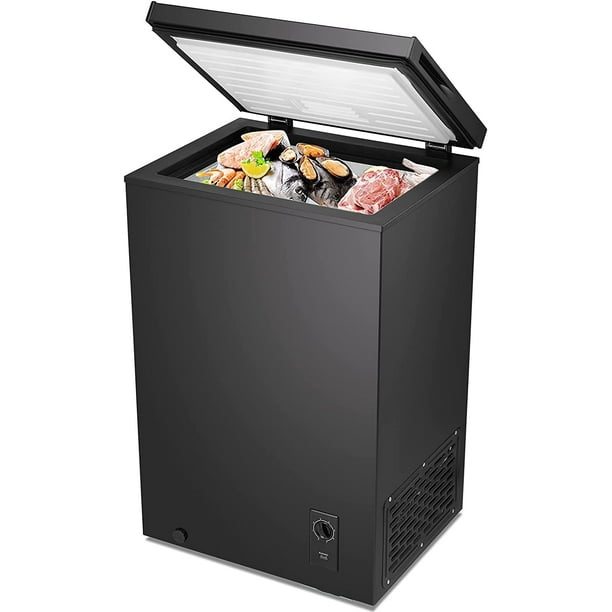 Kismile 2.7 Cubic Feet Chest Freezer Free Standing Top open Door