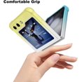 thumbnail image 3 of Designed for Samsung Galaxy Z Flip 5 Case Cute Clear Gradient Design for Women Girl Men,Protective Camera Protection for Galaxy Z Flip 5 -Yellow Blue, 3 of 10