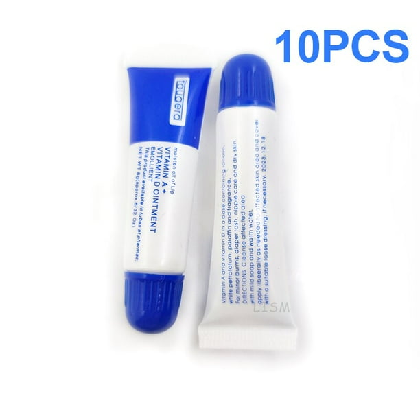 Crema de Microblading para el cuidado posterior del tatuaje, maquillaje permanente, pomada de vitamina Fougera A & D, Gel de reparación anticicatrices, tatuaje de enfermería, 10 Uds. Fivean unisex