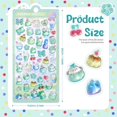 thumbnail image 2 of Thick Puffy Stickers Cartoon 3D Stickers Cute Ice Cream Soft Stickers Reusable Fuzzy Stickers Mini Tiny Stickers for Scrapbooks Planner Journals Laptops Phone Case DIY, 2 of 4