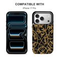 thumbnail image 5 of Gold Chain Leather Wallet Case for iPhone 12 mini Wallet Case Card Holder Flip, 5 of 8