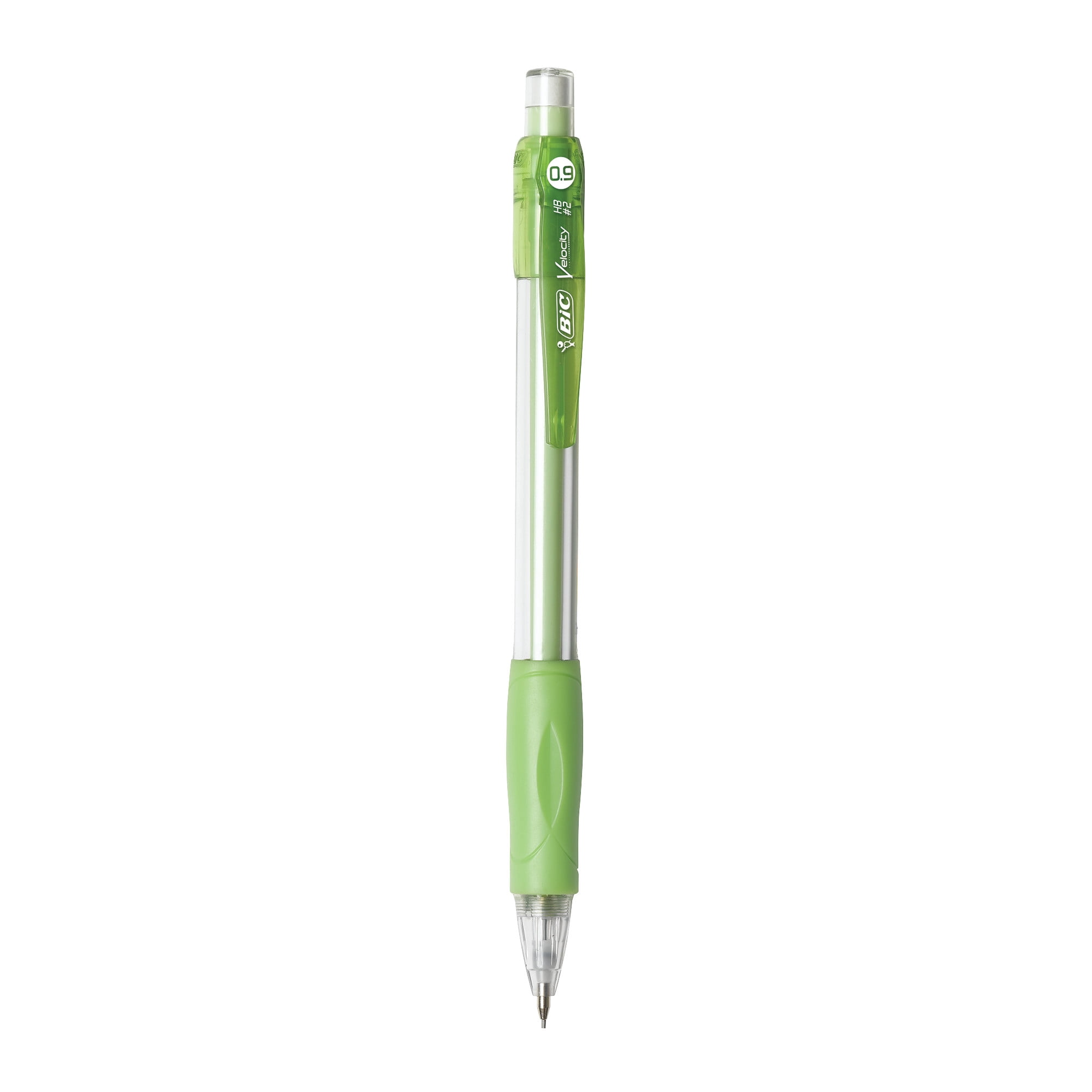 - BIC Velocity Strong Lead Mechanical Pencils, With Colourful Barrel, Thick Point (0.9 mm), 4-Count Pack Mechanical Pencils With Erasers and Lead Refills