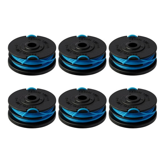 Thten 2900719 Trimmer Spool Line Replacement for Greenworks 20ft 0.065 inch 2101602 2101602A STBA40B210, 2101602, ST40B410, BST4000 Dual line String Trimmers 6 Pack