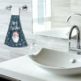 thumbnail image 5 of Yayeee Kitchen Hanging Hand Towels Set of 2 with Loop Bathroom Absorbent Tie Towel, Christmas Santa, 5 of 7