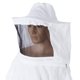 thumbnail image 3 of Chaqueta de algodón transpirable de primera calidad con velo redondo, chaqueta de apicultor profesional Cremalleras de latón + manoplas - Grande, 3 of 5