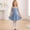 A231 Blue, variant on Kids Girls Ballet Dance Dress Mini Chiffon Hem Tween Leotard Spaghetti Strap Sleeveless Gymnastics Athletic Activewear Flowy Flattering Practice Performance Wear for Teen