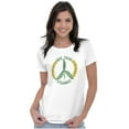 thumbnail image 4 of Give Peas A Chance Home Hobby Gardener Womens Slim Fit Graphic Tee Brisco Brands S, 4 of 5