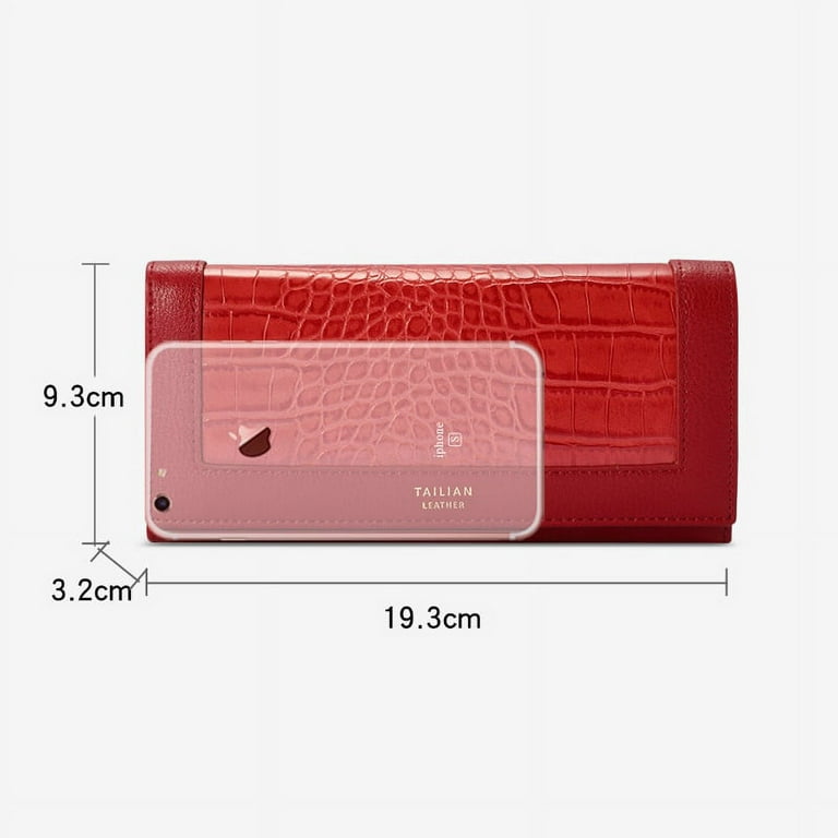 Rectangular Polished Ladies Leather Wallet, for ID Proof, Gifting