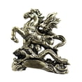 thumbnail image 2 of Estatua de caballo de latón, figura de caballo, adorno, escultura artística del zodiaco Feng Shui Estilo F, 2 of 9