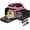 Pink, variant on Top and Side Expandable Pet Carrier 17x11x9.5 Inches Alaska Airline Approved, Soft-Sided Carrier for Small Cats and Dogs with Locking Safety Zippers and Anti-Scratch Mesh(Blue)