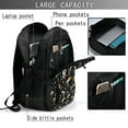 thumbnail image 4 of Balery Dancing Skeleton Party Mochila con carga USB para hombre y mujer - Mochila impermeable y antirrobo para portátil con puerto USB para viajes, trabajo, estudios y universidad, 4 of 7