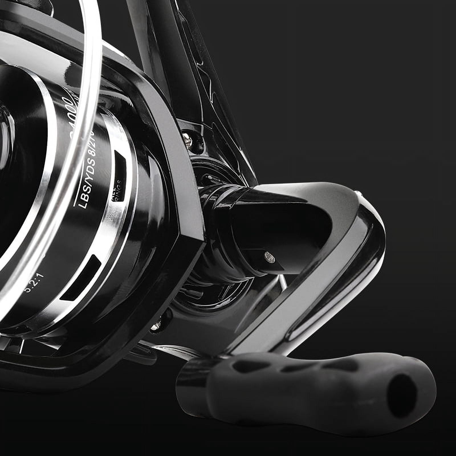 BILLINGS Spinning Fishing Reel AC1000-7000 Fishing Reel Max Drag 10KG with Metal Spool Fold Rocker Left/Rght Interchangeable