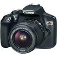 thumbnail image 2 of Canon EOS Rebel DSLR Camera with 18-55mm is II Lens + LED + UV FLD CPL Filter Kit + Wide Angle & Telephoto Lens + Camera Case + Tripod + Card Reader - Intl Model, 2 of 6