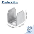 thumbnail image 2 of Uxcell 10Pcs Soporte en U para paneles de 0.67", 17x17x20mm Soportes metálicos en forma de U, 2 of 6