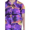 thumbnail image 4 of Varnit Crafts Hawaiian Shirt for Men Aloha Beach Purple XXL, 4 of 7