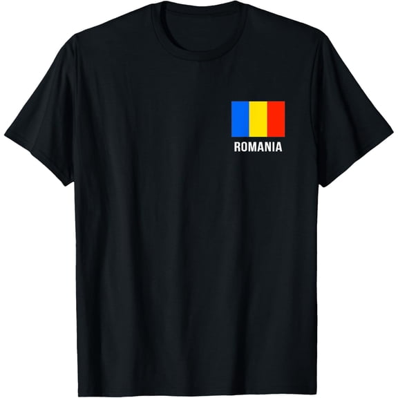 men and women can wear,Romania Romanian Flag T-Shirt