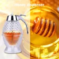 thumbnail image 4 of Pot de Miel Pot de Miel Récipient de Stockage Transparent Distributeur de Miel en Acrylique Pot de Sirop Bouteille de Rangement Support Cuisine Pot de Rangement Portable Transparent, 4 of 6