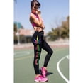 thumbnail image 5 of Extra Soft Capri Leggings with High Wast, "Marijuana Leaf & 420", Rainbow, 5 of 5