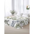 thumbnail image 5 of Spring Summer Floral Twim XL Size Flat Sheet, Wrinkleproof & Fadeproof Cooling Flat Bed Sheet Only, Farmhouse Botanical Butterflies Breathable Soft Bedding Top Sheets 66 x 102 Inches, 5 of 8