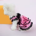 thumbnail image 5 of Dog Princess Dress – Plaid Fabric, Lace and Bows, Multi-Layer Breathable Wedding Dress, 5 of 7