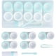 thumbnail image 1 of Estuche para 5 pares de lentes de contacto, estuche para lentes de contacto, kit de viaje portátil para lentes de contacto, estuche colorido para guardar lentes de contacto, verde, 1 of 5