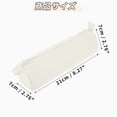 thumbnail image 6 of Unique Bargains  Solid Color Round Stationery Bags with Zipper Beige, 6 of 6