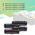 thumbnail image 4 of A Aztech 4-Pack with Chip Compatible Toner Cartridge for HP W2020A 414A 414X use with Color LaserJet Pro MFP M479dw M479fdn M454dw M454dn Printer (Black,Cyan,Magenta,Yellow), 4 of 10