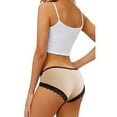thumbnail image 3 of Women's Underwear Low Rise Breathable Microfiber Hipster Panties Soft Comfortable Everyday Wear Lace Trim Multipack, 3 of 5