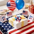 thumbnail image 2 of Yhmxh 4th of July Patriotic Tinsel Star Decor, 5.5" Red White Blue Firework Pom Pom Decorations for Independence Day, Memorial Day, Patriotic Party Supplies, Gift Wrapping, Table Centerpiece, 2 of 7