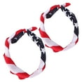 thumbnail image 2 of WEUVEB 2-Piece Flag Print Multi-Fabric Scarf Set with Stylish Headbands and Neckwear Accessories for Men and Women, 2 of 8