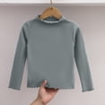 thumbnail image 5 of ATOGUTA Girls Long Sleeve Party Shirt Size 1T-11 Crewneck School Base Tees Clothes Cute Pullovers Tops Gray, 5 of 6