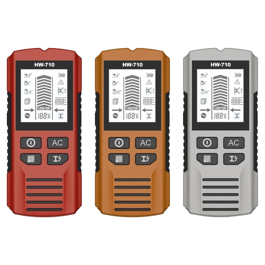 Wall Scanners Studs Finders Electronic Measuring Instrument Ergonomic Grip Scanners LCD Screen for Detecting Metal & Wi