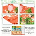 thumbnail image 4 of LA LEELA Men's Hawaiian Shirts Short Sleeve Button Down Shirt Men's Holiday Shirts Summer Beach Casual Aloha Tropical Shirts for Men Funny XL Sea Flamingo, Orange, 4 of 5