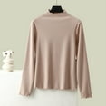 thumbnail image 2 of Kaemgyyd Long Sleeve Tops for Women Fall Winter Thermal Warm Base Layer Undershirt Ribbed Knit Crew Neck Tee Clothes, 2 of 4