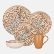 Oxford Service de vaisselle de luxe en porcelaine Op-Art 20 pièces
