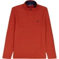 thumbnail image 4 of Men's IZOD Thermasoft Fleece Quarter Zip Pullover Sweater Color: Black Size: XL, 4 of 4