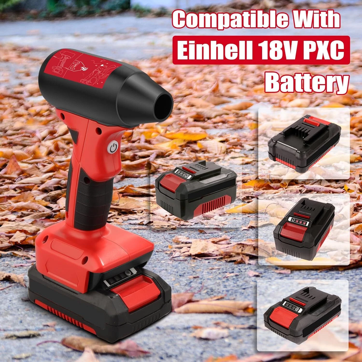 Electric Jobsite Air Blower for Einhell Battery Cordless Leaf Blower Handheld
