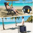 thumbnail image 3 of ZENPETIO Zero Gravity Chair, Reclining Camping Lounge Chair w/Removable Cushion, Upgraded Lock and Cup Holder, Reclining Patio Chairs Folding Recliner for Indoor and Outdoor, 3 of 9